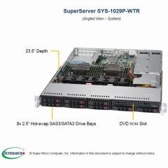Barebone Server 1U Dual 3647 8 Hot-swap 2,5 750W Redundant Platinum SuperServer 1029P-WTR