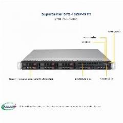 Barebone Server 1U Dual 3647 8 Hot-swap 2,5 750W Redundant Platinum SuperServer 1029P-WTR