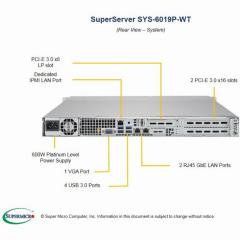 Barebone Server 1U Dual 3647 4Hot-swap 3,5 600W Platinum SuperServer 6019-WT