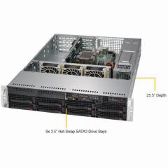 Barebone Server 2 U Single 3647 8 Hot-swap 3.5 500W Redundant Platinum SuperServer 5029P-WTR