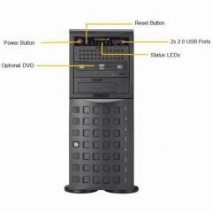 Barebone Server 4 U/Tower Dual 3647 8 Hot-swap 3.5 1280W Redundant Platinum SuperServer 7049P-TRT