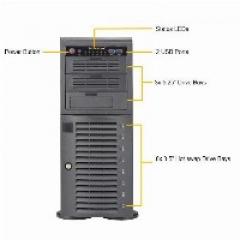 Barebone Server 4 U/Tower Dual 3647 8 Hot-swap 3.5 1200W Redundant Platinum SuperWorkstation 7049A-T