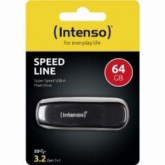 STICK 64GB USB 3.0 Intenso Speed Line Black