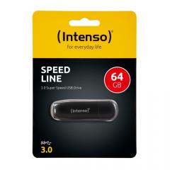 STICK 64GB USB 3.0 Intenso Speed Line Black