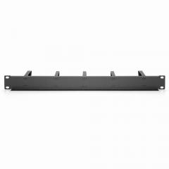 NWSZ Kabelrangierpanel 19 1HE Digitus5x Kabelringe 40x60 mm, Farbe black (RAL 9005)