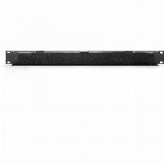 NWSZ Kabelbürstenleiste 19 1HE Digitus 44x483x11 mm, Bürstenöffnung 27x423 mm, Farbe black (RAL 9005)