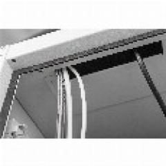 PC Schrank für Computergehäuse Glastür Digitus, inkl. Lüfter und Castorgruppe, Farbe Grau RAL 7035