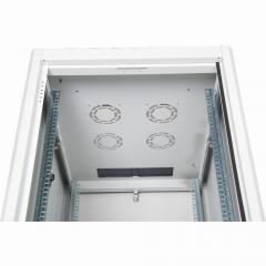 Netzwerkschrank freistehend 19 22HE Digitus 1125x600x600 mm, Farbe Grau (RAL 7035), mit Glasfronttür