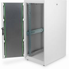 Netzwerkschrank freistehend 19 26HE Digitus 1300x600x800 mm, Farbe Grau RAL 7035, mit Glasfronttür