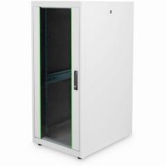 Netzwerkschrank freistehend 19 26HE Digitus 1300x600x800 mm, Farbe Grau RAL 7035, mit Glasfronttür