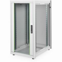 Netzwerkschrank freistehend 19 22HE Digitus 1125x600x800 mm, Farbe Grau (RAL 7035), mit Glasfronttür
