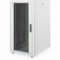Netzwerkschrank freistehend 19 22HE Digitus 1125x600x800 mm, Farbe Grau (RAL 7035), mit Glasfronttür