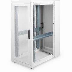 Serverschrank freistehend 19 26HE Digitus 1260x600x1000 mm, Farbe Grau (RAL 7035), einzelne perforierte Fronttür