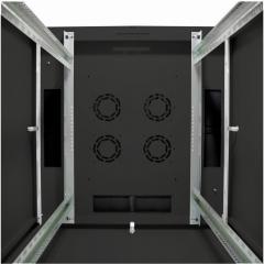 Netzwerkschrank 19 42HE Digitus 2053x800x800 mm, Farbe black (RAL 9005), mit Glasfronttür