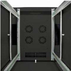 Netzwerkschrank 19 42HE Digitus 2053x800x800 mm, Farbe black (RAL 9005), mit Glasfronttür