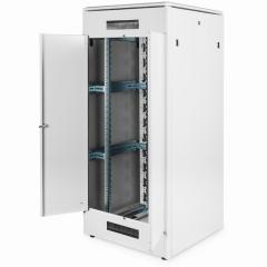 Netzwerkschrank 19 36HE Digitus, 1787x800x800 mm Glas-Fronttür und doppelflügelige Stahlrücktür, Farbe Grau (RAL 7035)