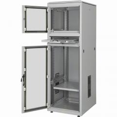 Industrie PC-Schrank 19 36HE Digitus, IP 40 1780x600x800 mm, Glastüren, Farbe Grau (RAL 7035)